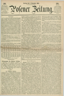 Posener Zeitung. 1862, [№] 261 (7 November) + dod.