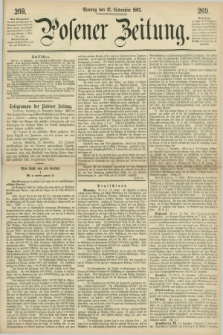 Posener Zeitung. 1862, [№] 269 (17 November) + dod.