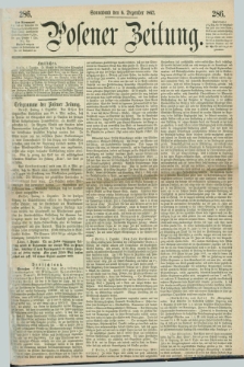 Posener Zeitung. 1862, [№] 286 (6 Dezember) + dod.