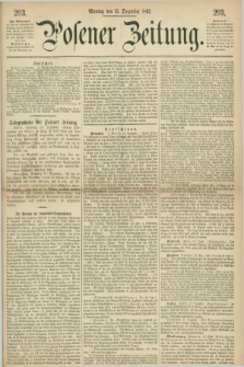 Posener Zeitung. 1862, [№] 293 (15 Dezember) + dod.