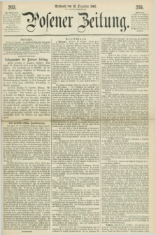 Posener Zeitung. 1862, [№] 295 (17 Dezember) + dod.
