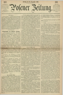 Posener Zeitung. 1862, [№] 297 (19 Dezember) + dod.