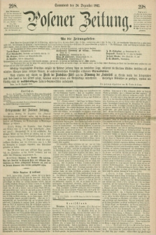 Posener Zeitung. 1862, [№] 298 (20 Dezember) + dod.