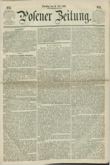 Posener Zeitung. 1863, [№] 161 (14 Juli) + dod.