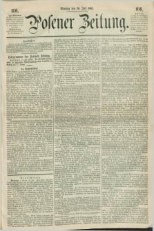 Posener Zeitung. 1863, [№] 166 (20 Juli) + dod.