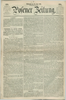Posener Zeitung. 1863, [№] 168 (22 Juli) + dod.