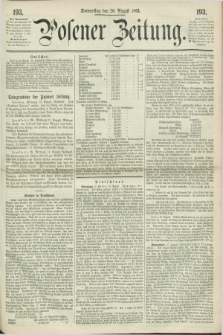 Posener Zeitung. 1863, [№] 193 (20 August) + dod.