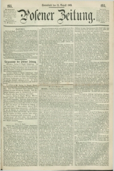 Posener Zeitung. 1863, [№] 195 (22 August)