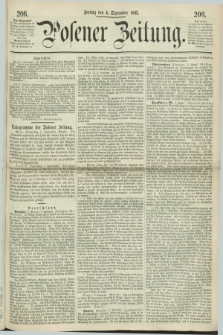 Posener Zeitung. 1863, [№] 206 (4 September) + dod.
