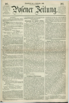 Posener Zeitung. 1863, [№] 207 (5 September) + dod.