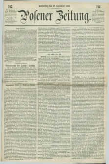Posener Zeitung. 1863, [№] 217 (17 September) + dod.