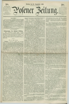 Posener Zeitung. 1863, [№] 218 (18 September) + dod.
