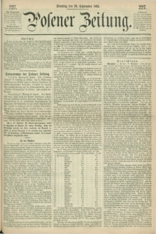 Posener Zeitung. 1863, [№] 227 (29 September) + dod.