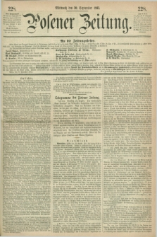 Posener Zeitung. 1863, [№] 228 (30 September) + dod.
