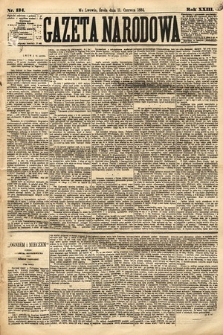 Gazeta Narodowa. 1884, nr 134