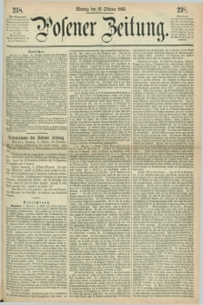 Posener Zeitung. 1863, [№] 238 (12 Oktober) + dod.
