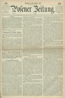 Posener Zeitung. 1863, [№] 239 (13 Oktober) + dod.