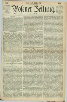 Posener Zeitung. 1863, [№] 242 (16 Oktober) + dod.