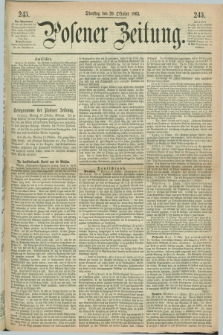 Posener Zeitung. 1863, [№] 245 (20 Oktober)