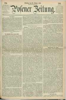 Posener Zeitung. 1863, [№] 251 (27 Oktober) + dod.