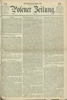 Posener Zeitung. 1863, [№] 253 (29 Oktober) + dod.