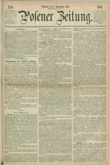 Posener Zeitung. 1863, [№] 256 (2 November) + dod.