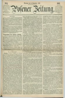 Posener Zeitung. 1863, [№] 262 (9 November) + dod.