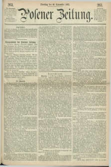 Posener Zeitung. 1863, [№] 263 (10 November) + dod.