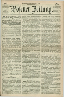 Posener Zeitung. 1863, [№] 267 (14 November) + dod.