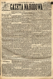 Gazeta Narodowa. 1884, nr 139
