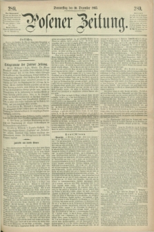 Posener Zeitung. 1863, [№] 289 (10 Dezember) + dod.