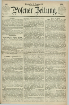 Posener Zeitung. 1863, [№] 293 (15 Dezember) + dod.