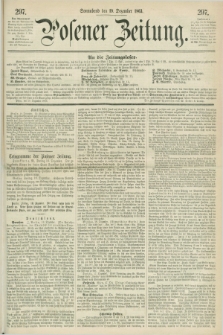 Posener Zeitung. 1863, [№] 297 (19 Dezember) + dod.