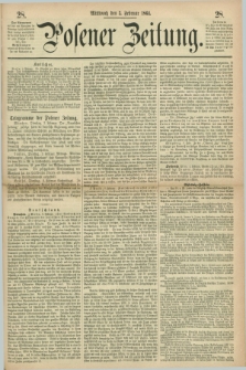 Posener Zeitung. 1864, [№] 28 (3 Februar) + dod.