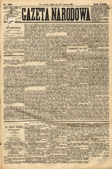 Gazeta Narodowa. 1884, nr 148