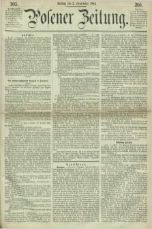 Posener Zeitung. 1864, [№] 205 (2 September) + dod.