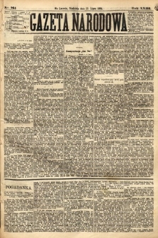 Gazeta Narodowa. 1884, nr 161