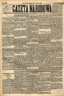 Gazeta Narodowa. 1884, nr 162