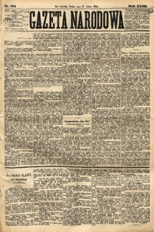 Gazeta Narodowa. 1884, nr 163