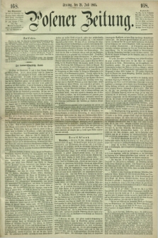 Posener Zeitung. 1865, [№] 168 (21 Juli) + dod.