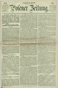 Posener Zeitung. 1865, [№] 174 (28 Juli) + dod.