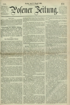 Posener Zeitung. 1866, [№] 191 (17 August) + dod.