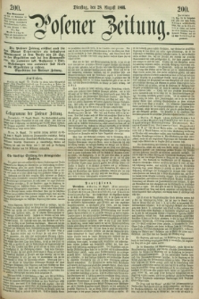 Posener Zeitung. 1866, [№] 200 (28 August) + dod.