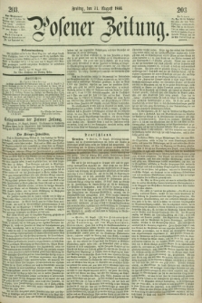 Posener Zeitung. 1866, [№] 203 (31 August) + dod.