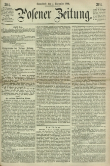 Posener Zeitung. 1866, [№] 204 (1 September) + dod.