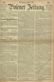 Posener Zeitung. 1866, [№] 205 (3 September) + dod.