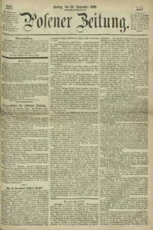 Posener Zeitung. 1866, [№] 227 (28 September) + dod.
