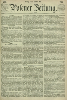 Posener Zeitung. 1866, [№] 233 (5 Oktober) + dod.