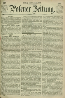 Posener Zeitung. 1866, [№] 237 (10 Oktober) + dod.
