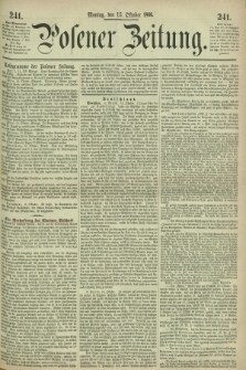 Posener Zeitung. 1866, [№] 241 (15 Oktober) + dod.